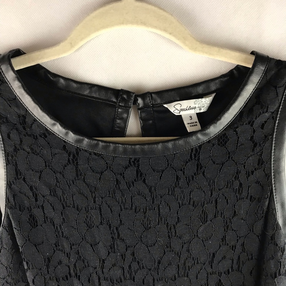Speechless| Lace Skater Dress| Black| Size 3 - Picture 2 of 8